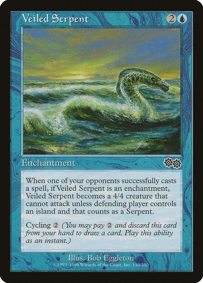 Image for Veiled Serpent (110) (Urza's Saga) - Magic: The Gathering