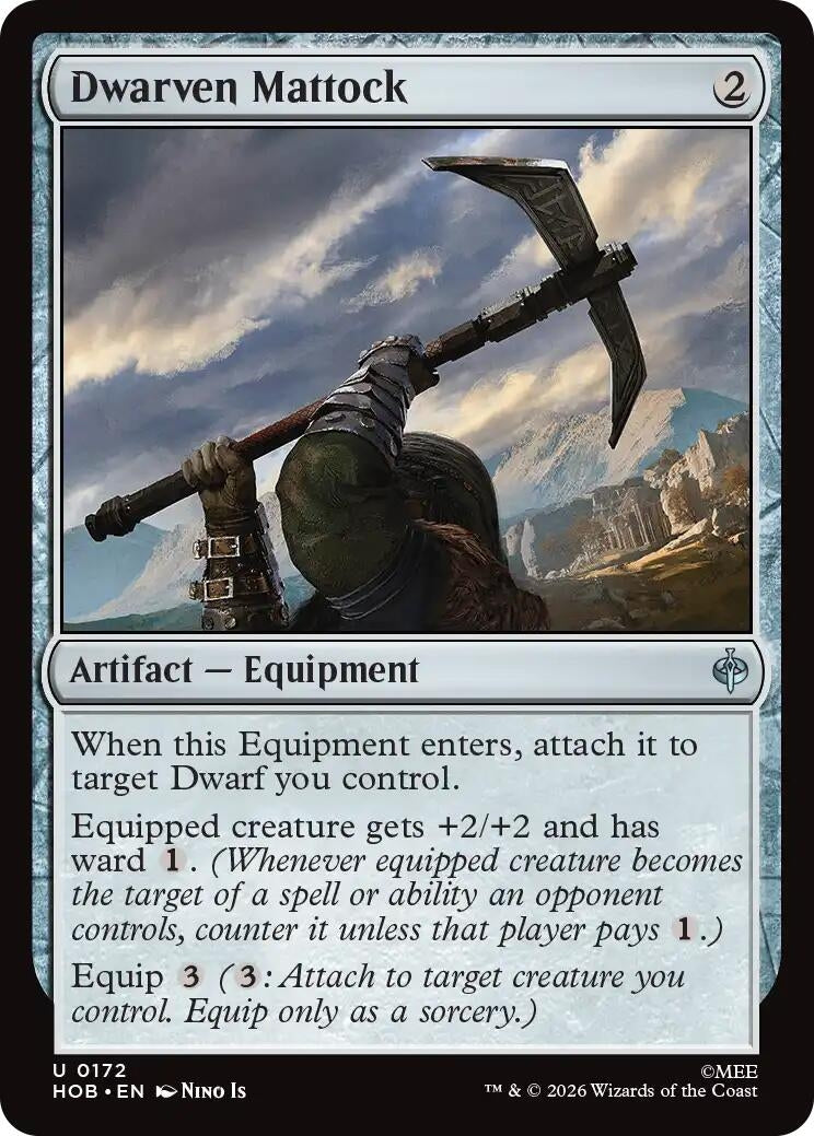 Image for Dwarven Mattock (172) (The Hobbit) (HOB) - Magic: The Gathering