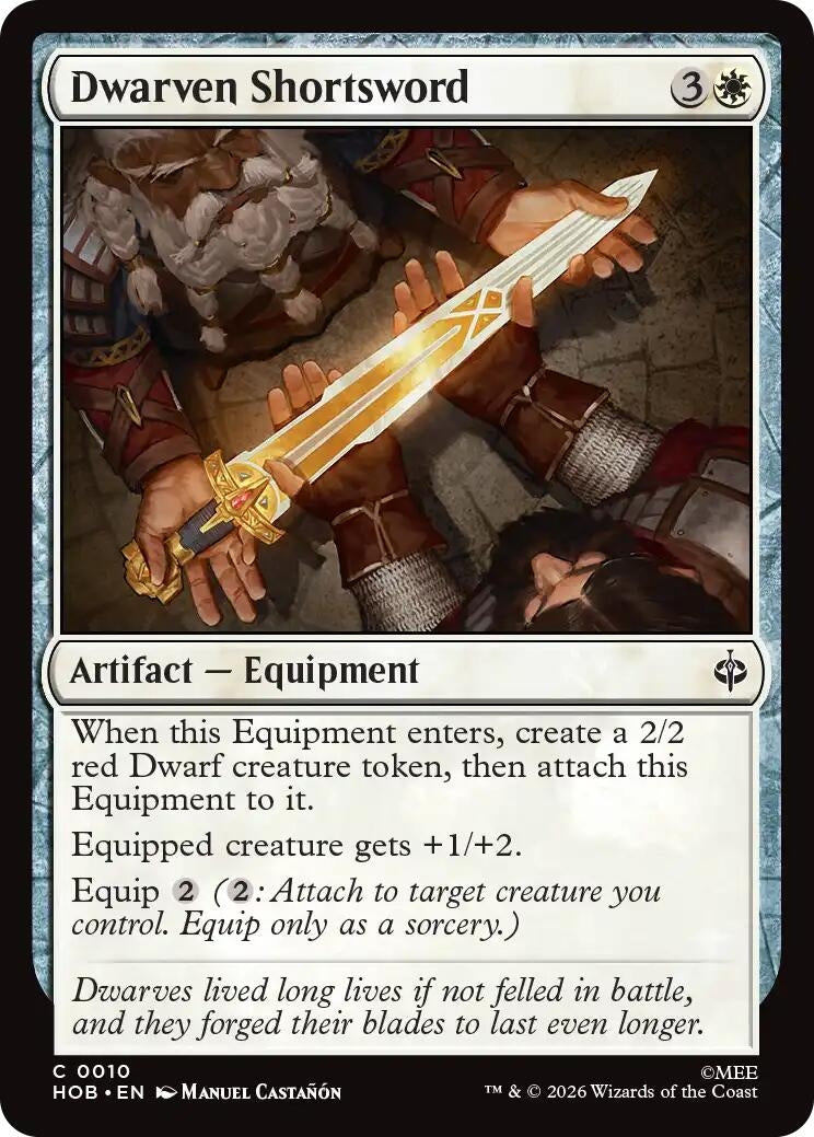 Image for Dwarven Shortsword (10) (The Hobbit) (HOB) - Magic: The Gathering