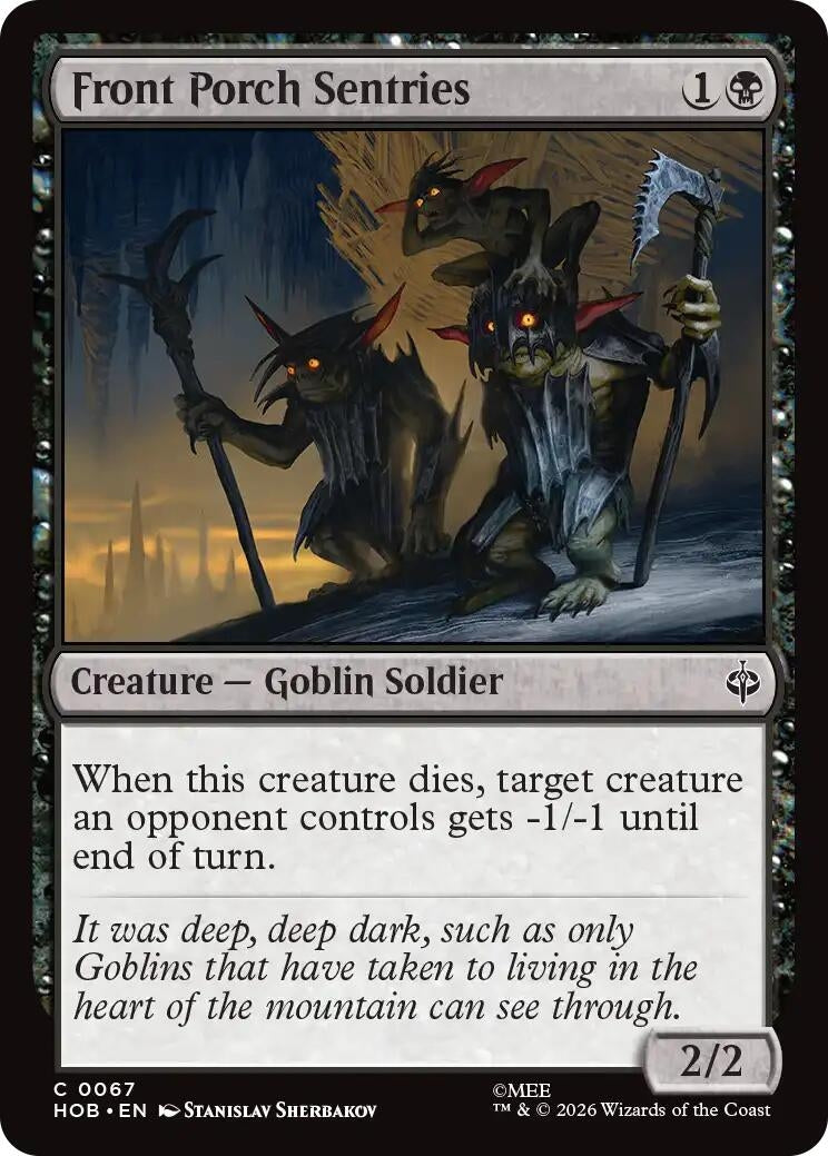 Image for Front Porch Sentries (67) (The Hobbit) (HOB) - Magic: The Gathering