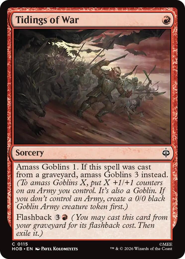 Image for Tidings of War (115) (The Hobbit) (HOB) - Magic: The Gathering