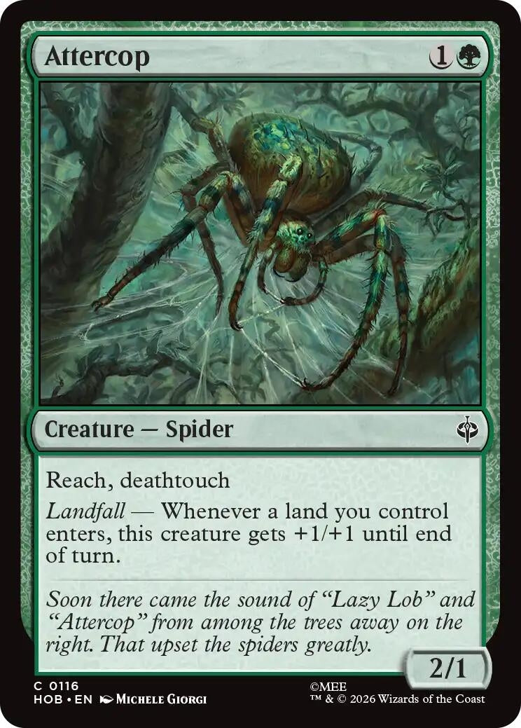 Image for Attercop (116) (The Hobbit) (HOB) - Magic: The Gathering