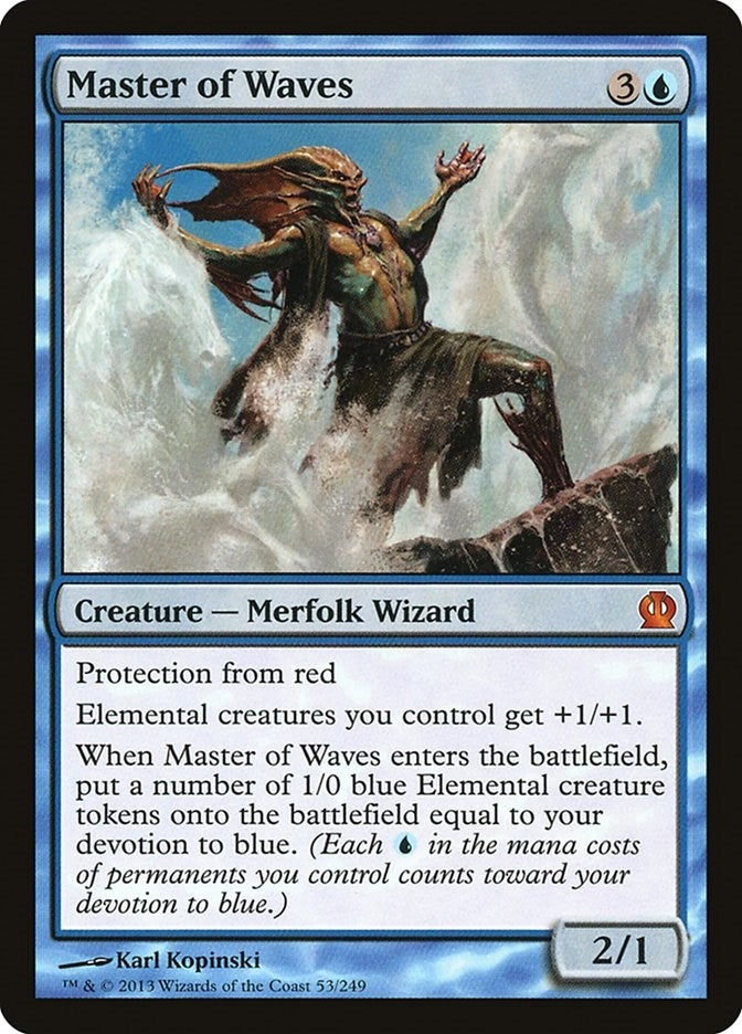 Image for Master of Waves (53) (Theros) - Magic: The Gathering