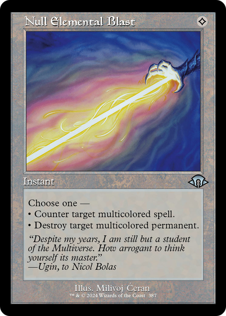 Null Elemental Blast (Retro Frame) (387) (MH3)