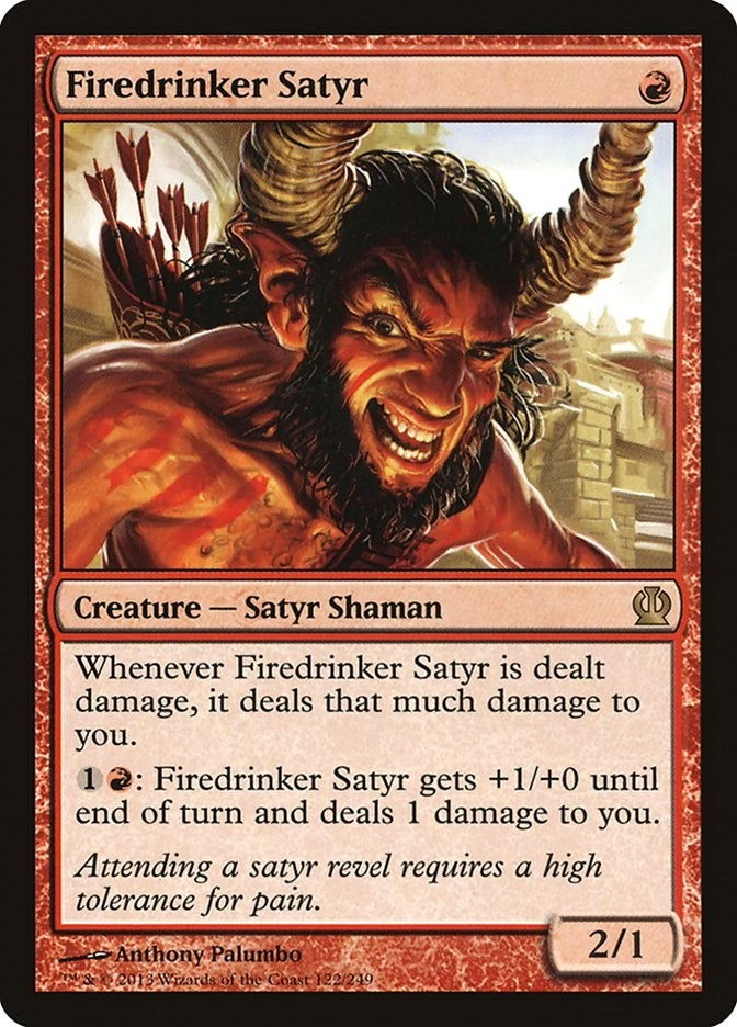 Image for Firedrinker Satyr (122) (Theros) - Magic: The Gathering