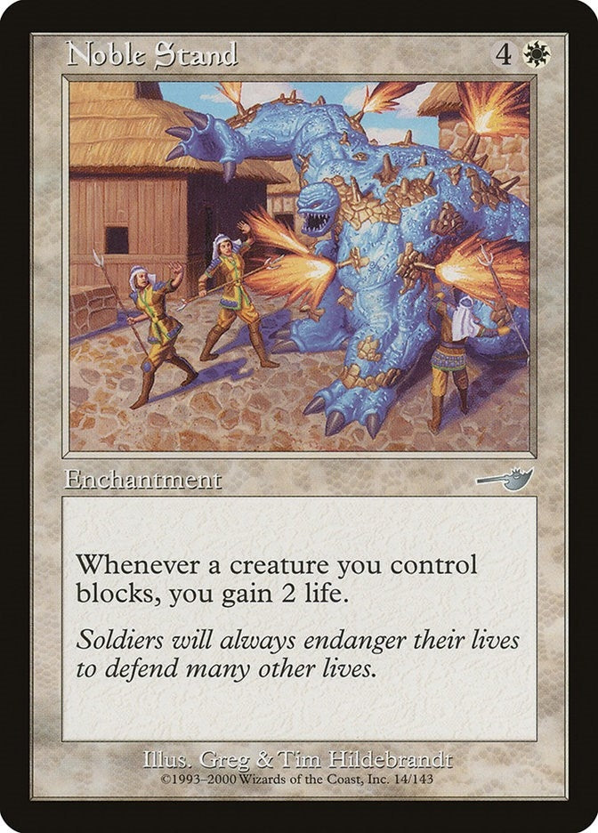 Image for Noble Stand (14) (Nemesis) - Magic: The Gathering