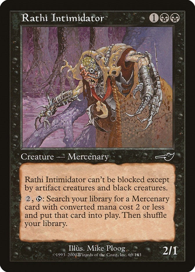 Image for Rathi Intimidator (69) (Nemesis) - Magic: The Gathering