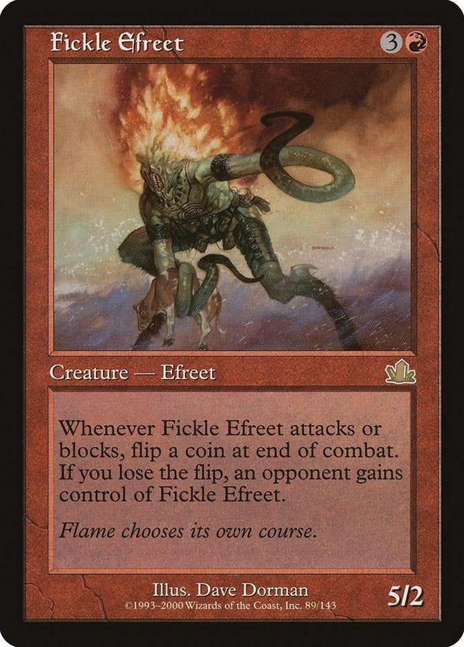 Image for Fickle Efreet (89) (Prophecy) - Magic: The Gathering
