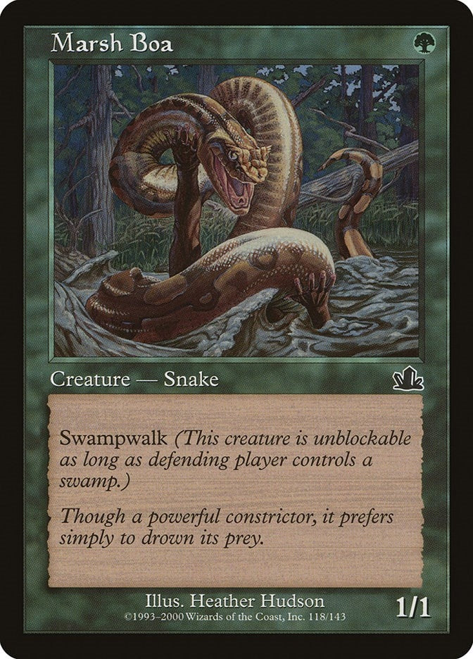 Image for Marsh Boa (118) (Prophecy) - Magic: The Gathering