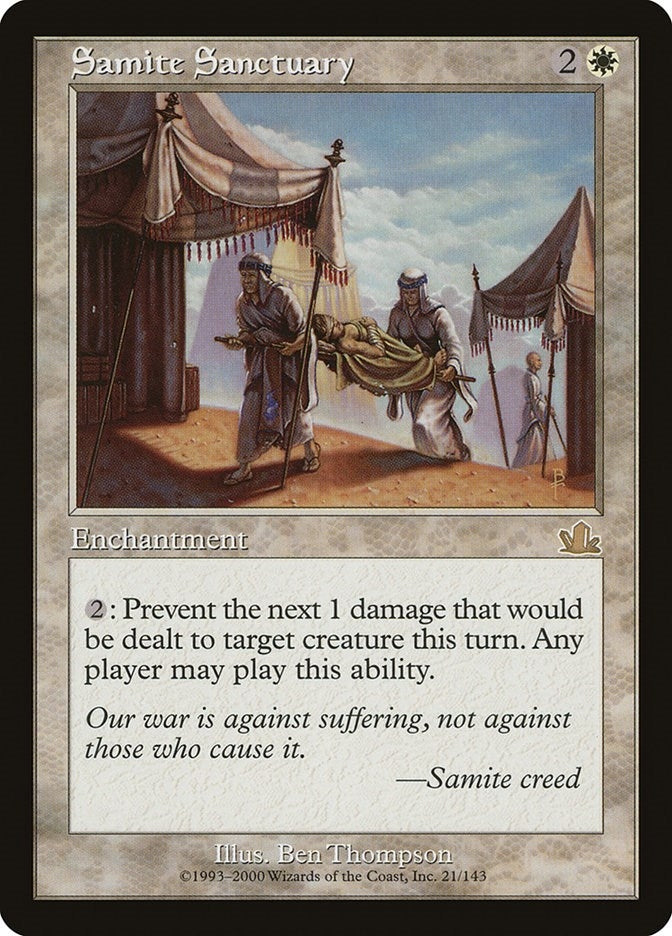 Image for Samite Sanctuary (21) (Prophecy) - Magic: The Gathering