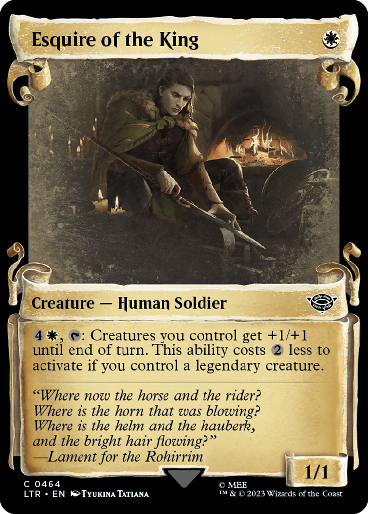 Esquire of the King (Showcase Scrolls) (464) (LTR)