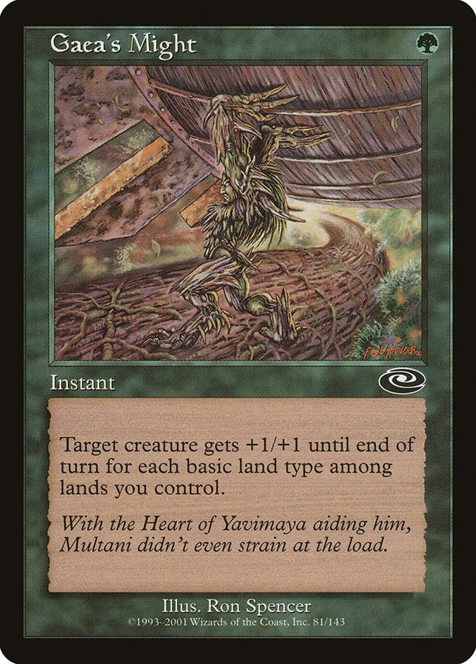 Image for Gaea's Might (81) (Planeshift) - Magic: The Gathering