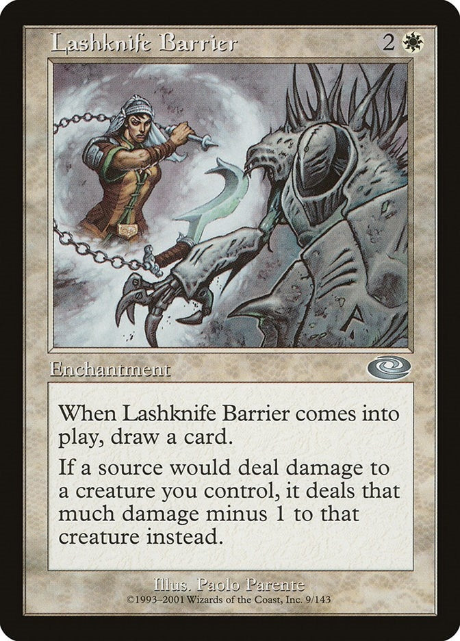 Image for Lashknife Barrier (9) (Planeshift) - Magic: The Gathering