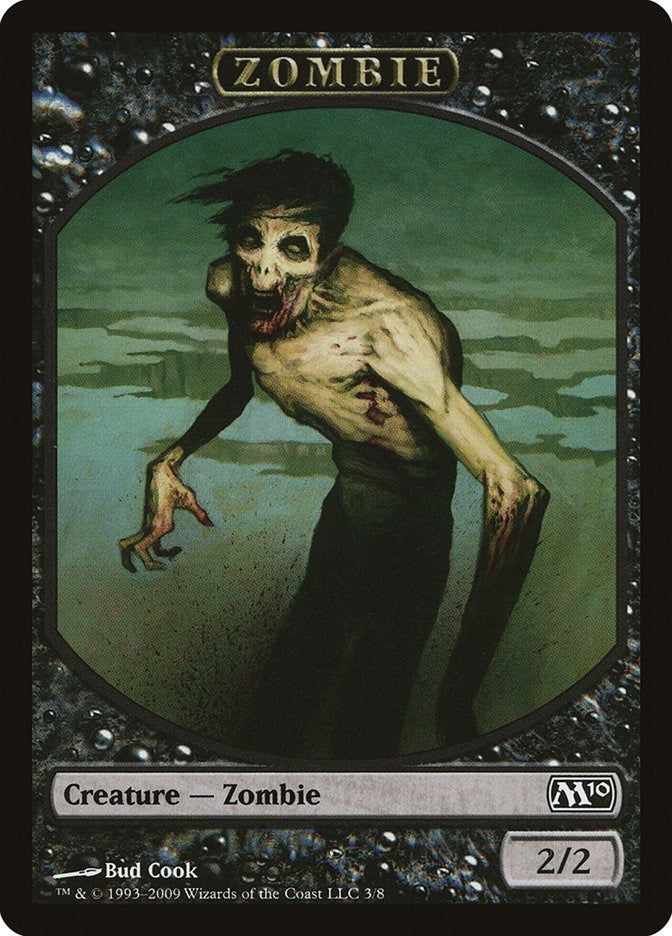 Image for Zombie Token (3) (Magic 2010 (M10)) (M10) - Magic: The Gathering