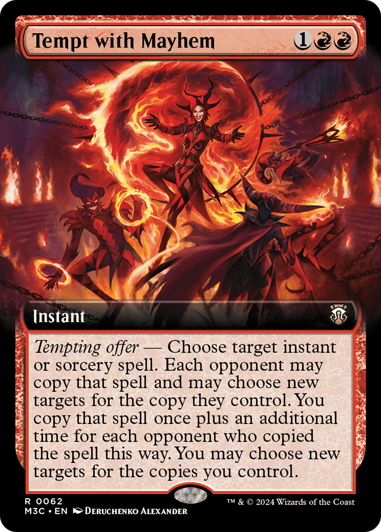 Tempt with Mayhem (Extended Art) (M3C-062) - Modern Horizons 3 Commander: (Extended Art) Foil