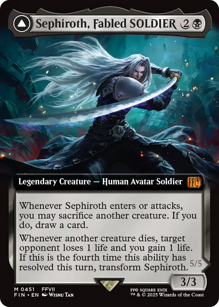 Sephiroth, Fabled SOLDIER (Extended Art) (451) (FIN)