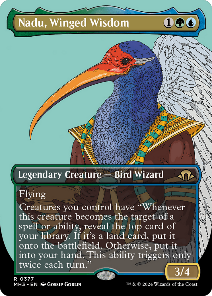 Nadu, Winged Wisdom (Borderless) (377) (MH3)