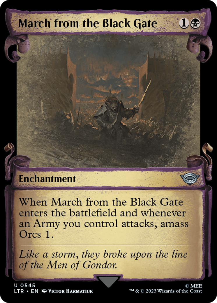 March from the Black Gate (Showcase Scrolls) (545) (LTR)