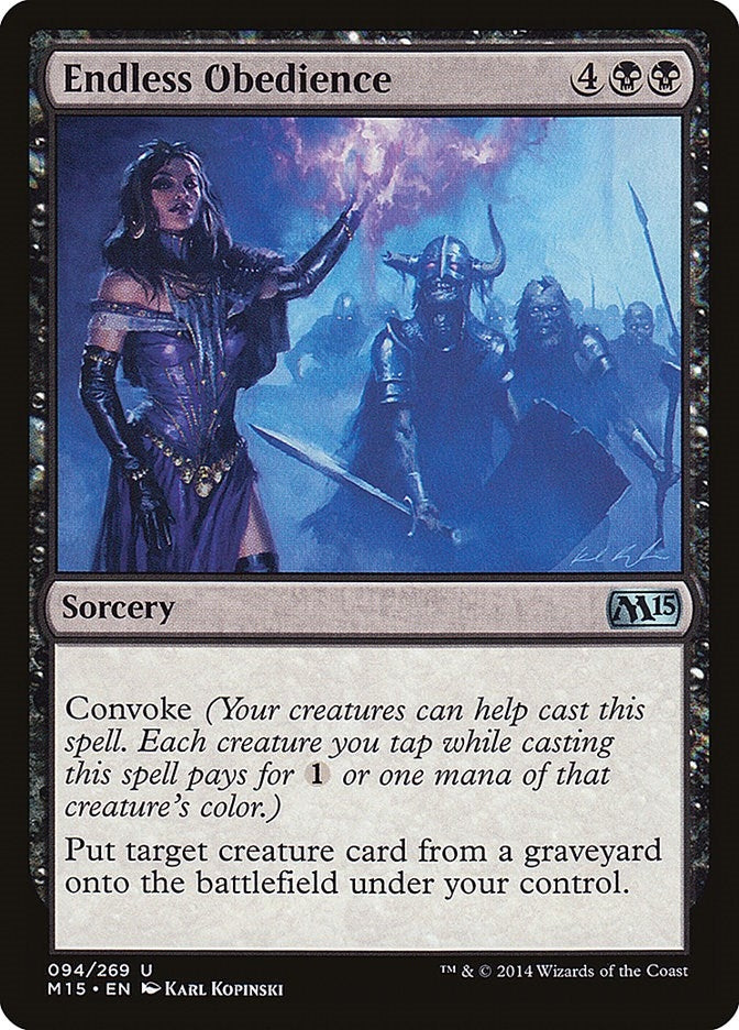 Endless Obedience (94) (Magic 2015 (M15))
