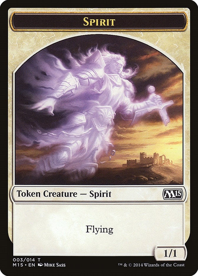 Spirit Token (3) (Magic 2015 (M15))
