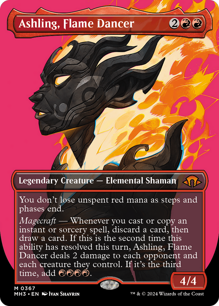 Ashling, Flame Dancer (Borderless) (367) (MH3)