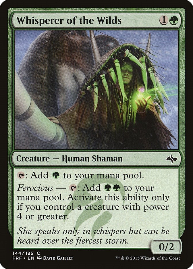 Image for Whisperer of the Wilds (144) (Fate Reforged) - Magic: The Gathering
