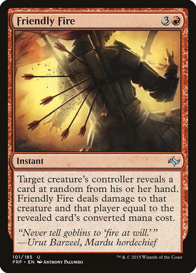 Image for Friendly Fire (101) (Fate Reforged) - Magic: The Gathering