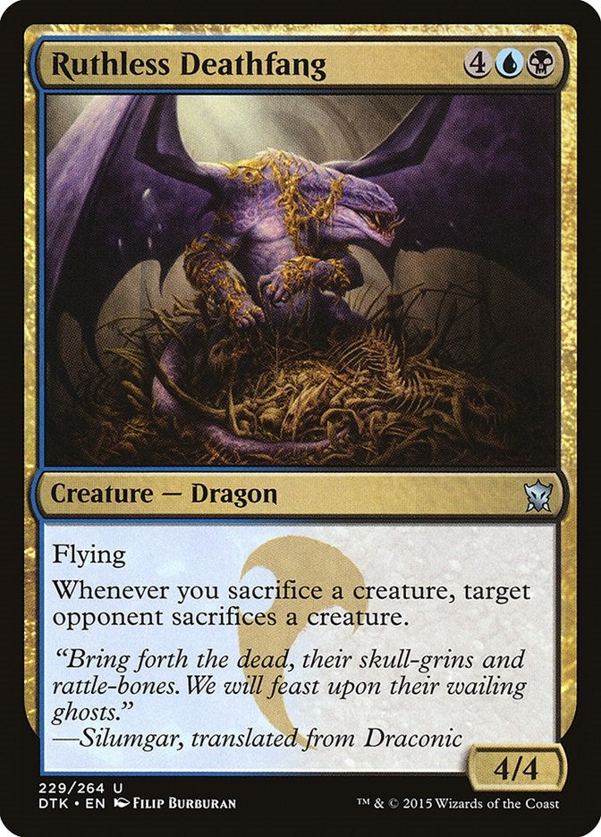 Image for Ruthless Deathfang (229) (Dragons of Tarkir) - Magic: The Gathering