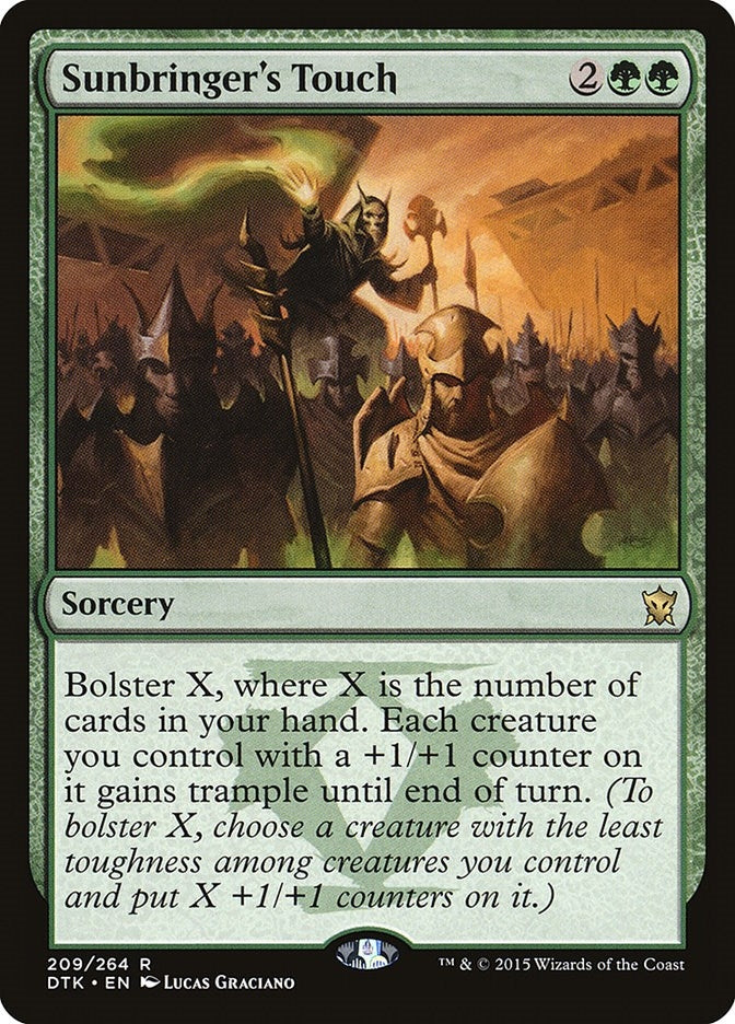 Image for Sunbringer's Touch (209) (Dragons of Tarkir) - Magic: The Gathering