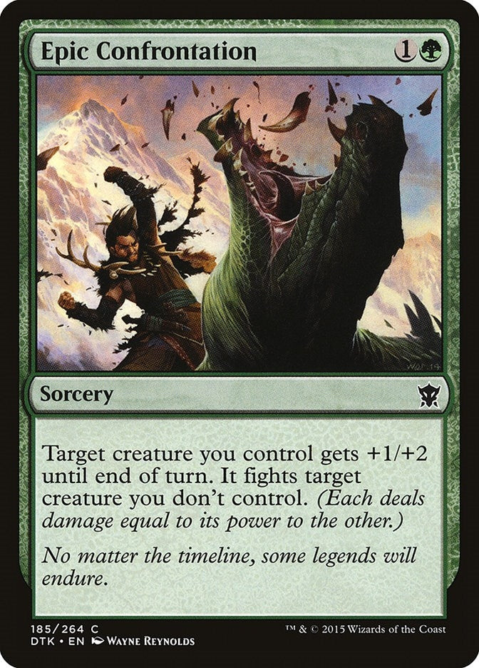Image for Epic Confrontation (185) (Dragons of Tarkir) - Magic: The Gathering
