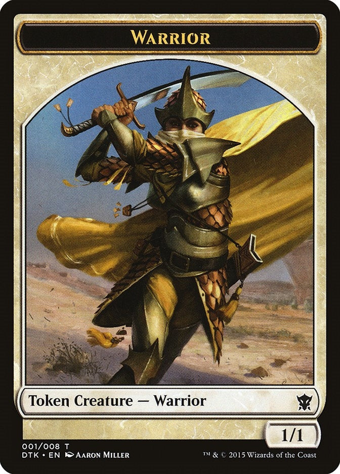 Image for Warrior Token (1) (Dragons of Tarkir) - Magic: The Gathering