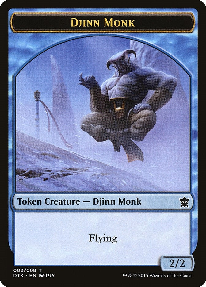 Image for Djinn Monk Token (2) (Dragons of Tarkir) - Magic: The Gathering