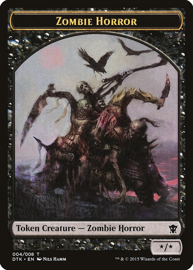Image for Zombie Horror Token (4) (Dragons of Tarkir) - Magic: The Gathering