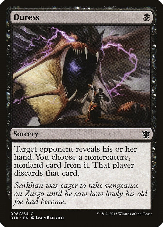 Image for Duress (98) (Dragons of Tarkir) - Magic: The Gathering