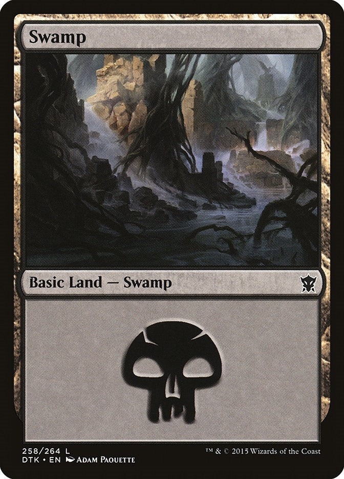 Image for Swamp (258) (258) (Dragons of Tarkir) - Magic: The Gathering