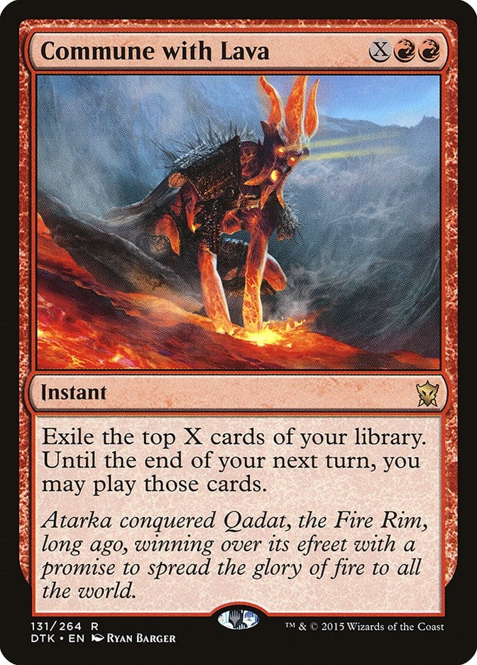 Image for Commune with Lava (131) (Dragons of Tarkir) - Magic: The Gathering