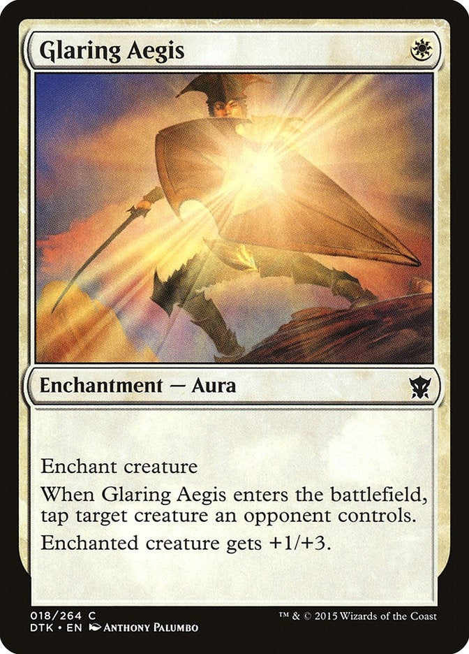 Image for Glaring Aegis (18) (Dragons of Tarkir) - Magic: The Gathering