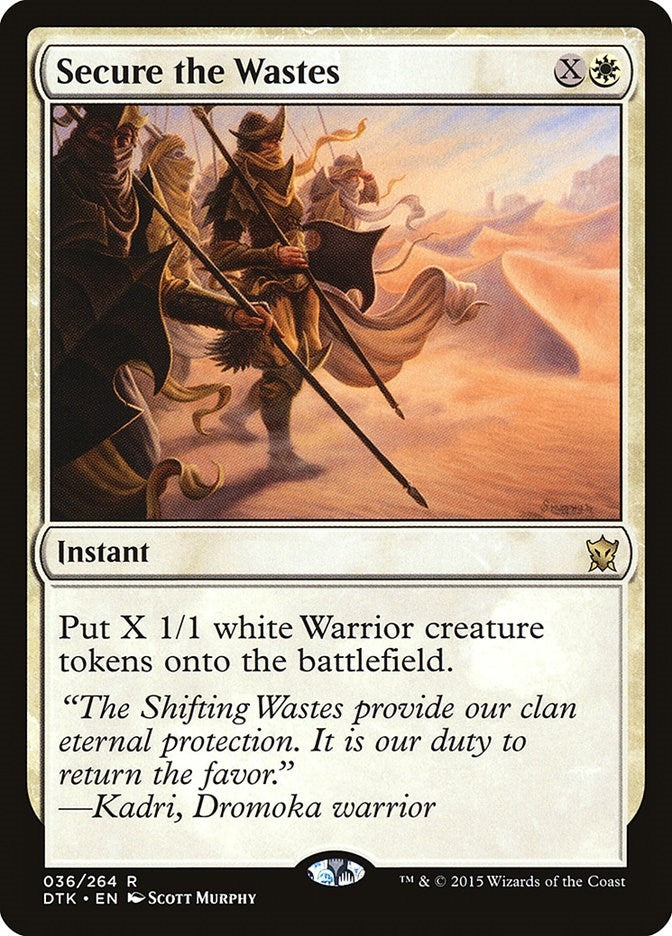 Image for Secure the Wastes (36) (Dragons of Tarkir) - Magic: The Gathering