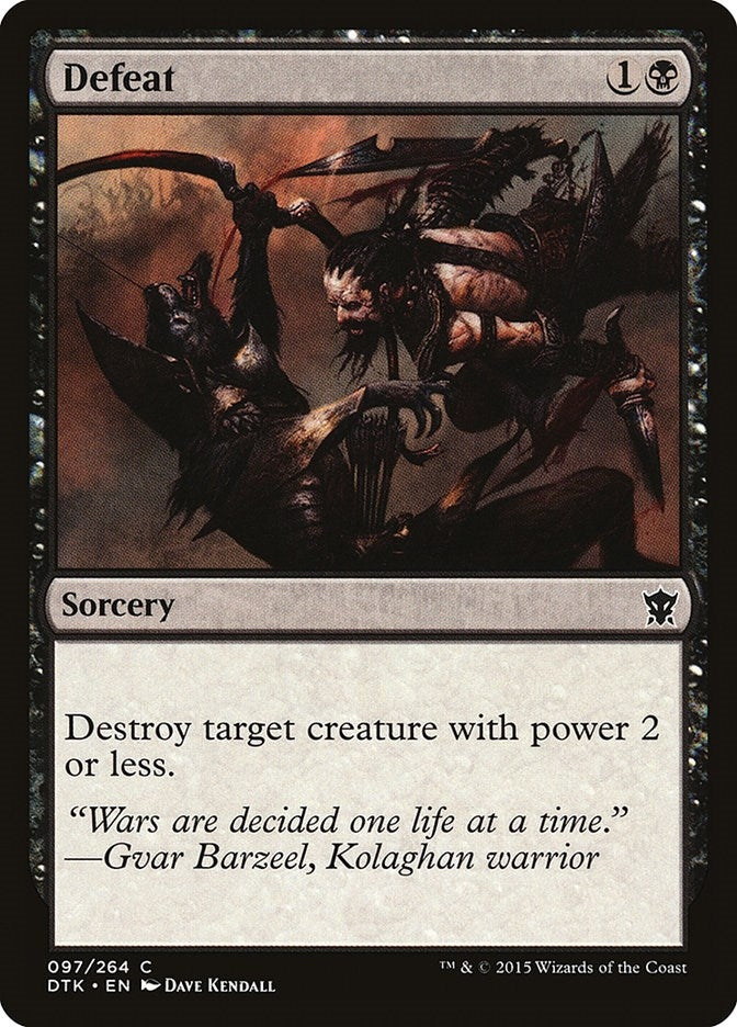 Image for Defeat (97) (Dragons of Tarkir) - Magic: The Gathering