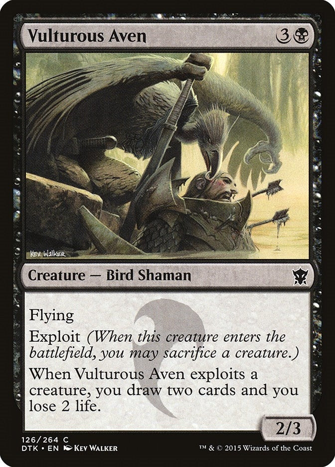 Image for Vulturous Aven (126) (Dragons of Tarkir) - Magic: The Gathering