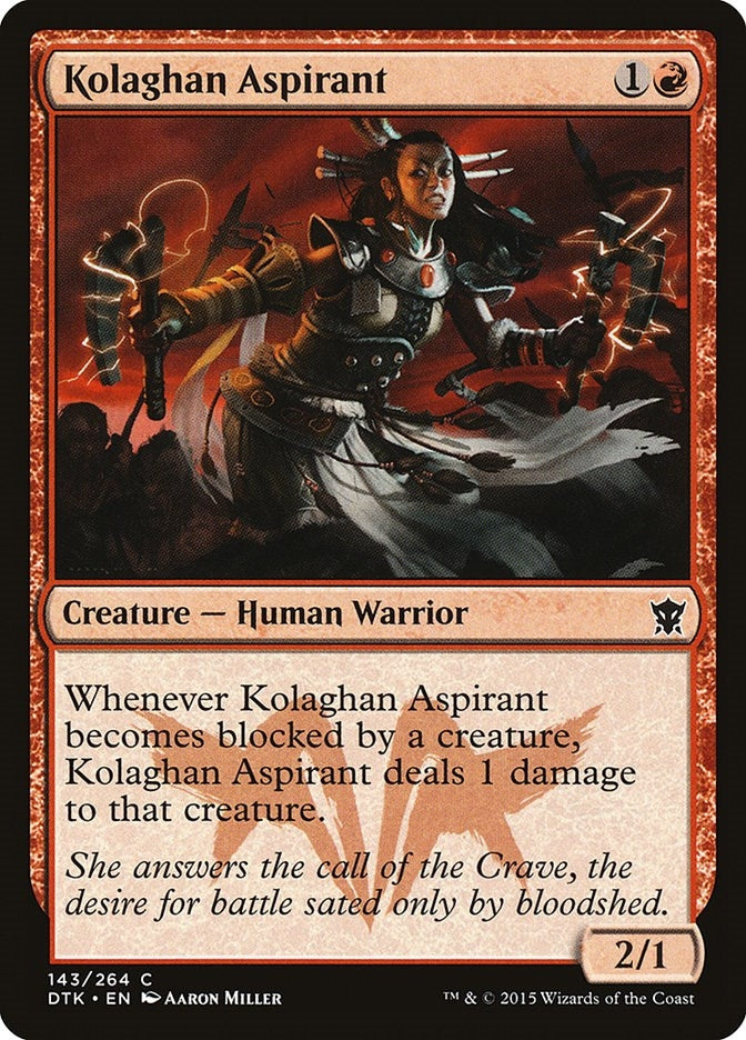Image for Kolaghan Aspirant (143) (Dragons of Tarkir) - Magic: The Gathering