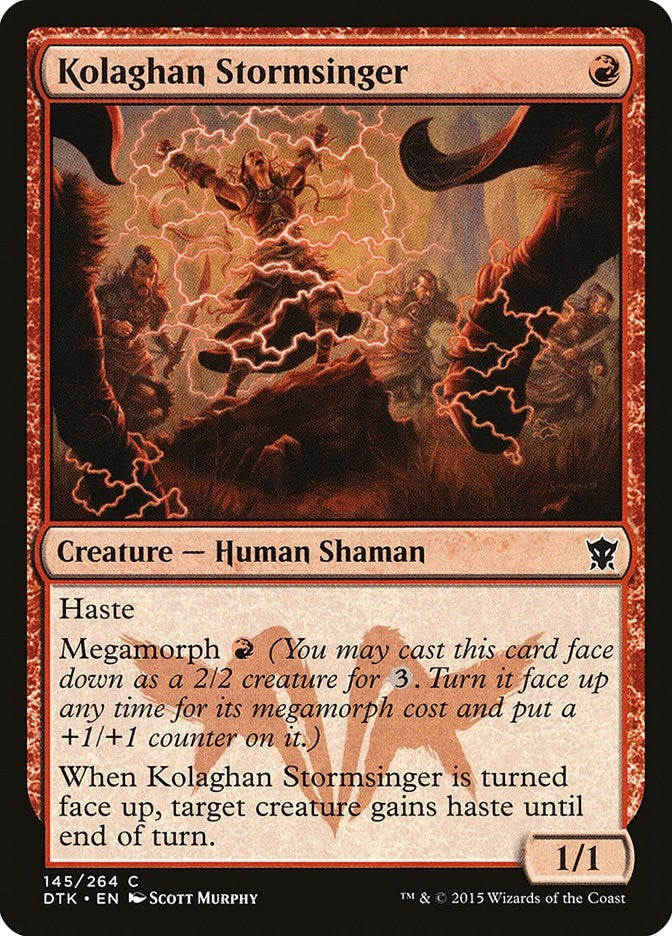 Image for Kolaghan Stormsinger (145) (Dragons of Tarkir) - Magic: The Gathering