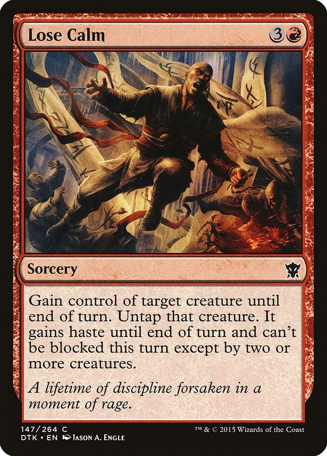 Image for Lose Calm (147) (Dragons of Tarkir) - Magic: The Gathering