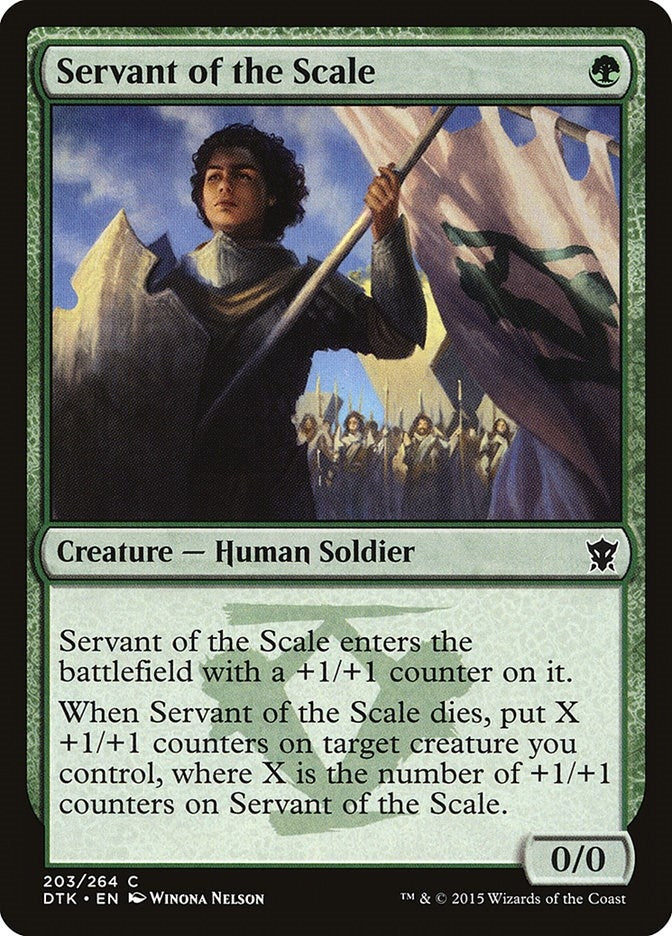 Image for Servant of the Scale (203) (Dragons of Tarkir) - Magic: The Gathering