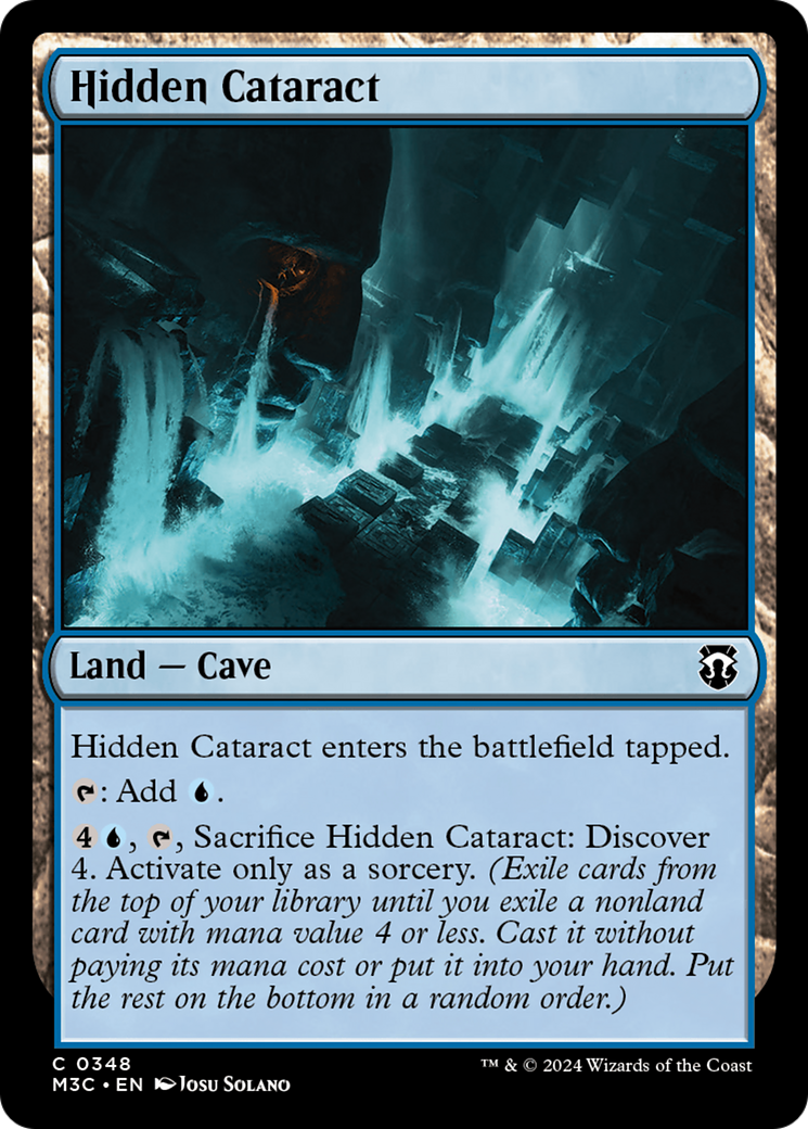 Hidden Cataract (M3C-348) - Modern Horizons 3 Commander Ripple Foil