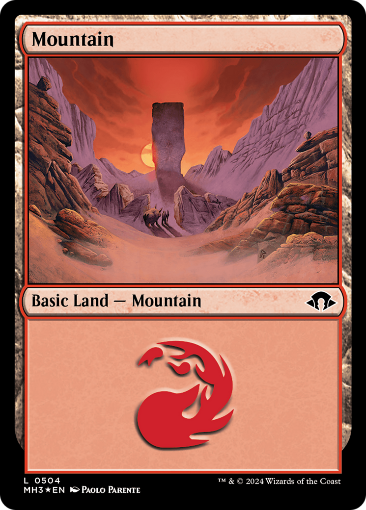 Mountain (0504) (Ripple Foil) (504) (MH3)