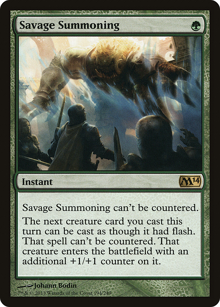 Savage Summoning (194) (M14)