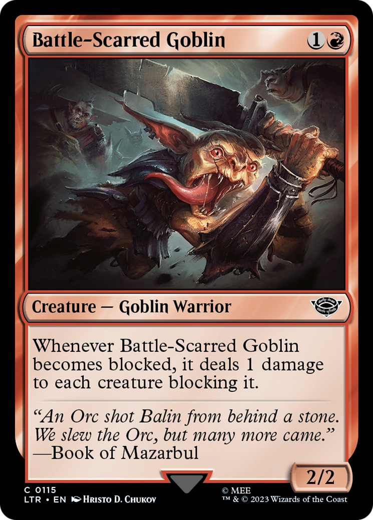 Battle-Scarred Goblin (115) (LTR)