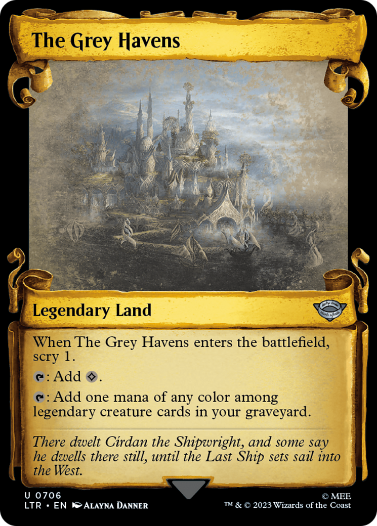 The Grey Havens (Showcase Scrolls) (706) (LTR)