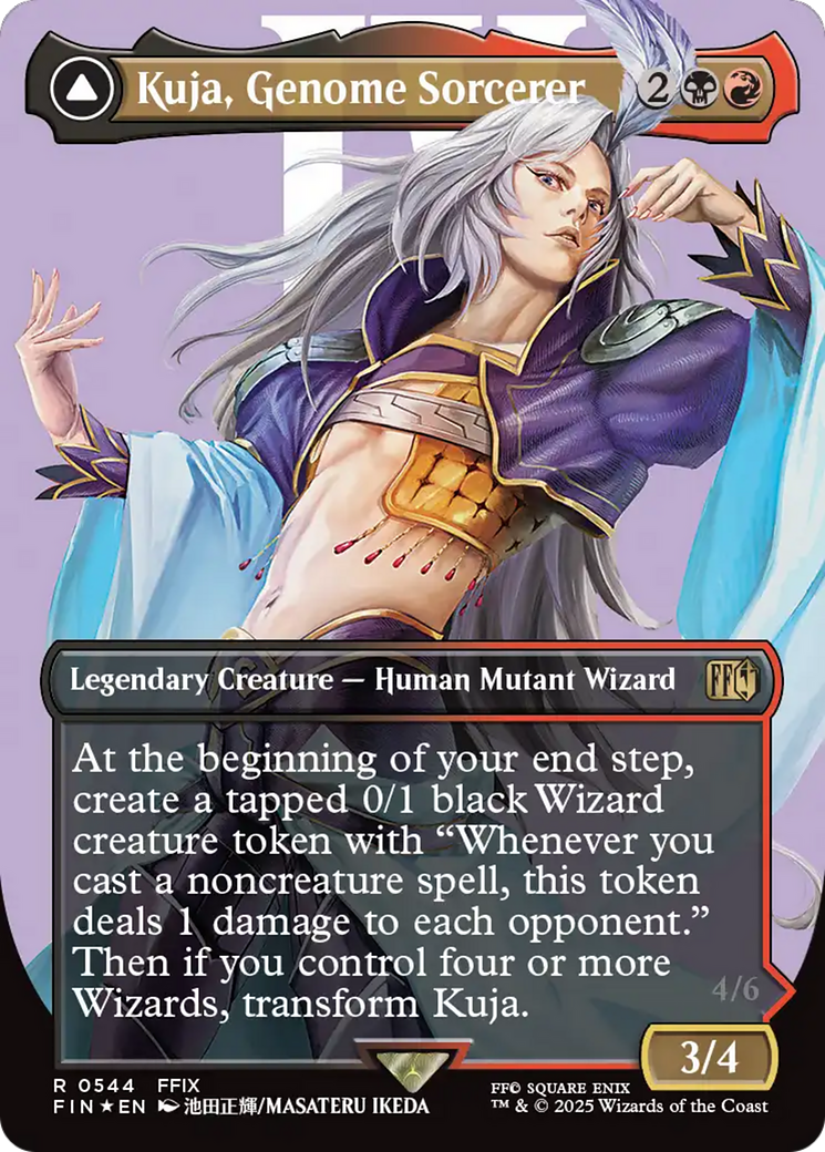 Kuja, Genome Sorcerer (Borderless) (Surge Foil) (544) (FIN)